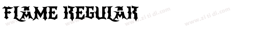 Flame Regular字体转换 Flame Regular字体转换